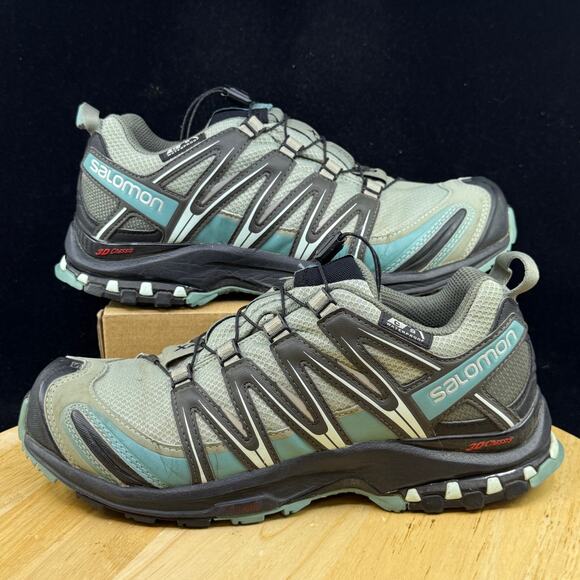 Salomon XA Pro 3D CS Women's Size 8.5 Waterproof Trail Running Shoes Multicolor - Picture 1 of 9